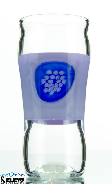 Custom Lucky Lavender Dot Stack Drinking Glass By Elev8 Premier